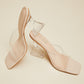 Cape Robbin Clear View Slide-On Heels -