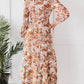 Dress Day Vintage Vineyard Botanical Print High-Low Dress -