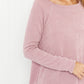 Emerald Collection Fun and Games Full Size Ribbed Round Neck Long-Sleeve Top -