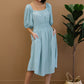 Davi & Dani Color My Soul Dress in Light Sage -