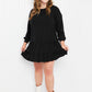 Emerald Gather Together Full Size Babydoll Tiered Drop-Waist Dress -