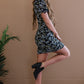 GeeGee Classy and Chic Floral Ruched Dress -