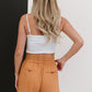 Glam Genuine Smile Satin Bustier Crop Top -