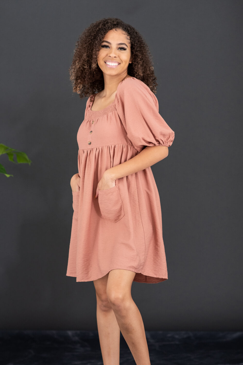 GeeGee I Promise Puff Sleeve Dress -