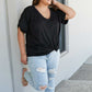 Sew In Love Let's Meet Up Polka Dot Tee in Black -