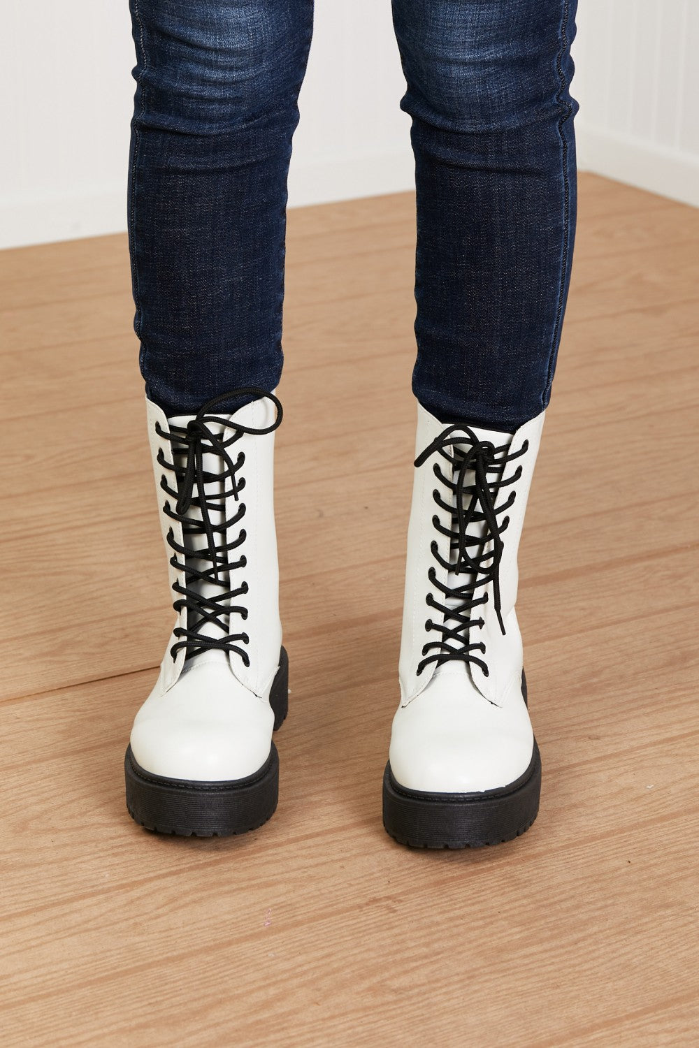 WeeBoo Big Steps Platform Combat Boots -