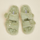 Cape Robbin Soft Steps Buckled Fuzzy Sandals -