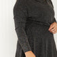 White Birch Photo Op Full Size Metallic Dress with Built-In Shorts -