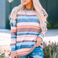 Striped Round Neck Long Sleeve Top -