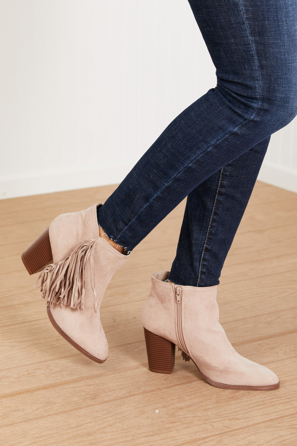 Qupid It's Always Been You Tassel Detail Booties -