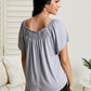 White Birch Fifth and Broadway Flutter Sleeve Top -
