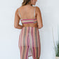 HYFVE I Want Candy Striped Cutout Crochet Dress -