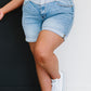 Judy Blue Twice As Much Two-Tone Shorts -