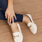 Qupid 9 to 5 Ballerina Metal Detail Loafers -