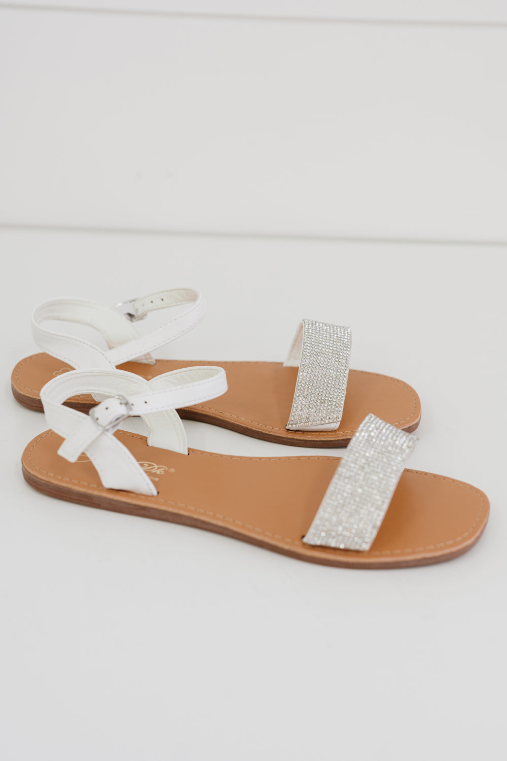 DDK The Extra Mile Rhinestone Sandals -