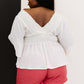 Mittoshop R.S.V.P. Flare Sleeve Peplum Blouse -