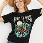 Lotus Fashion Keep It Wild Graphic Tee -