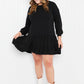 Emerald Gather Together Full Size Babydoll Tiered Drop-Waist Dress -