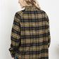 HYFVE Plaid Raglan Sleeve Slit Shirt -