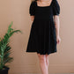 Davi & Dani All About Eyelet Full Size Run Dress in Black -