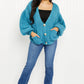 Davi & Dani Just a Fling Full Size Button Down Cardigan -