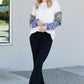 Heimish Full Size Animal Print Ruffle Trim Top -