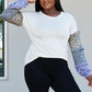 Heimish Full Size Animal Print Ruffle Trim Top -