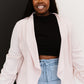 Higher Path Ruched Blazer Jacket -