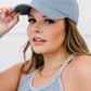 David & Young ACDC Back in Black Licensed Baseball Cap in Vintage Blue -