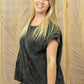 Sew In Love See You Around Acid Wash Pocket Tee -