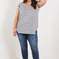 Sew In Love Illuminate the Way Striped Tee in Navy -