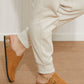 Qupid Sliding Through Life Faux Fur Lined Clog Mules -