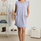 Sew In Love Cascade Springs Full Size Acid Wash Dress in Denim -