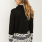 Heimish Sleigh Ride Full Size Waffle Knit Christmas Top -