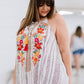 Andree by Unit Serenade Me Full Size Embroidered Sleeveless Blouse -