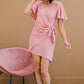 Dress Day City Sweetheart Satin Wrap Dress -