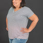 Sew In Love Running Free Striped Tee -