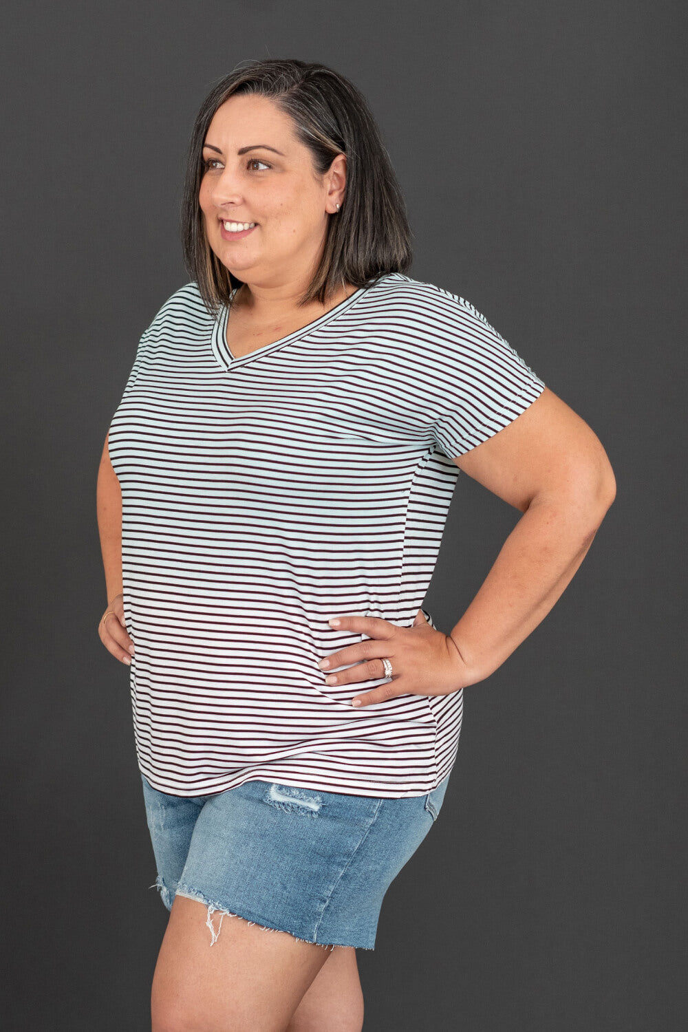 Sew In Love Running Free Striped Tee -