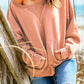 Dropped Shoulder Sweatshirt with Kangaroo Pocket -