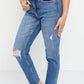 Judy Blue Cora Howdy Embroidery Boyfriend Jeans -