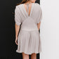 Davi & Dani Stay a Little Longer Pleated Mini Dress -