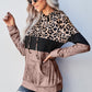 Leopard Color Block Hoodie -