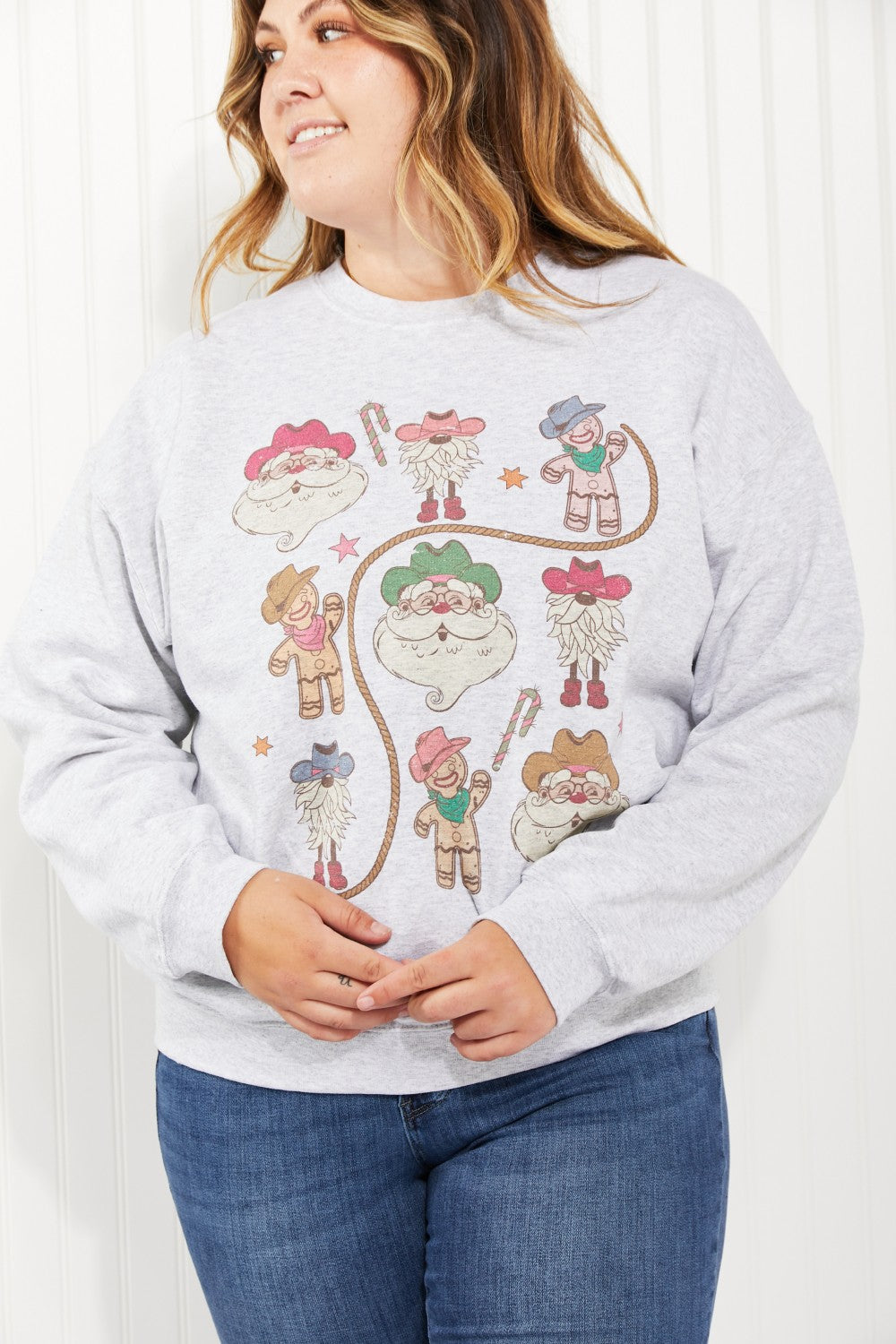 WKNDER Christmas Gallery Full Size Graphic Sweatshirt -