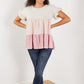 Hailey & Co Weekend Special Color Block Tiered Babydoll Top -