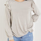 CY Fashion Addicted to You Ruffle Shoulder Top -