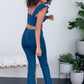 SHOPIRISBASIC One in a Million Denim Crop Top and Flare Pants Set -