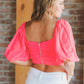 HYFVE All My Heart Ruched Crop Top -
