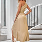 One-Shoulder Belted Ruffle Hem Dress -