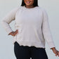 Heimish Full Size Raw Seam Slit Sweater -