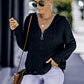 Zip-Up Distressed Hooded Cardigan -